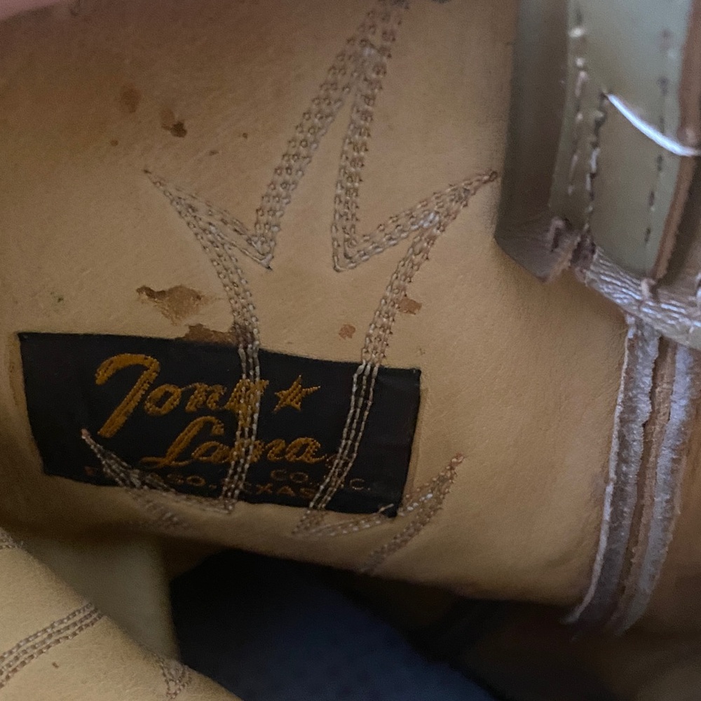 Tony Lama Western Boots in Rich Brown Leather - Picture 2 of 5